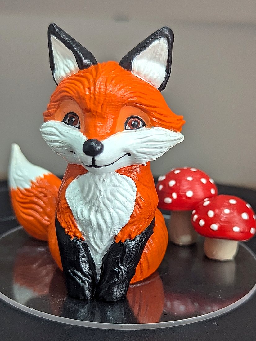 Raposa 3D — pintado